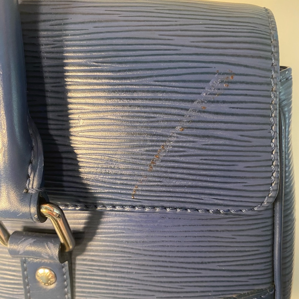 Rare Vintage Louis Vuitton Epi Sagur PM & Wallet Bundle In Myrtille - Picture 16 of 16